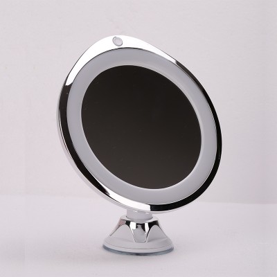 Extendible Wall mounted 7X magnifying mirror plastic round hotel portable mirror